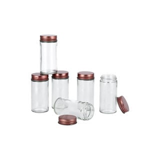 6Pcs Small Glass Spice Jars