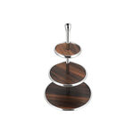 3 Tier Cake Stand With Wooden Plate image number 2