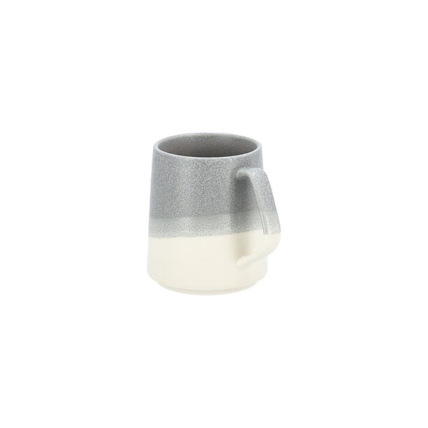 Porcelain mug shiny grey reactive glaze image number 2