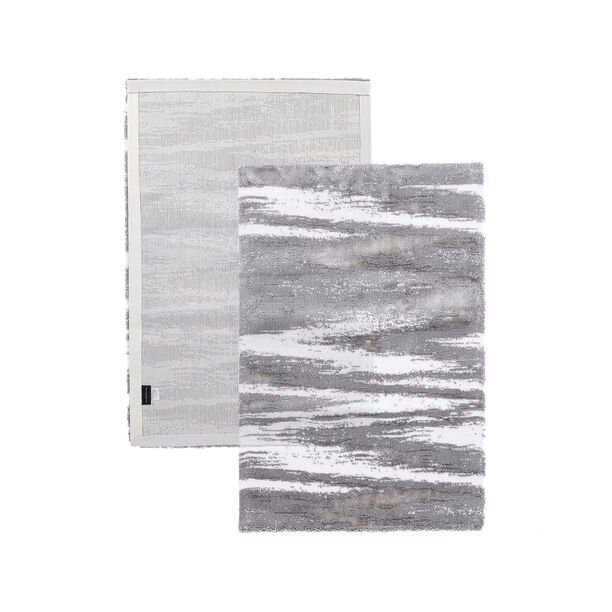 Boutique Blache gray/white bathmat 60*90 cm image number 0