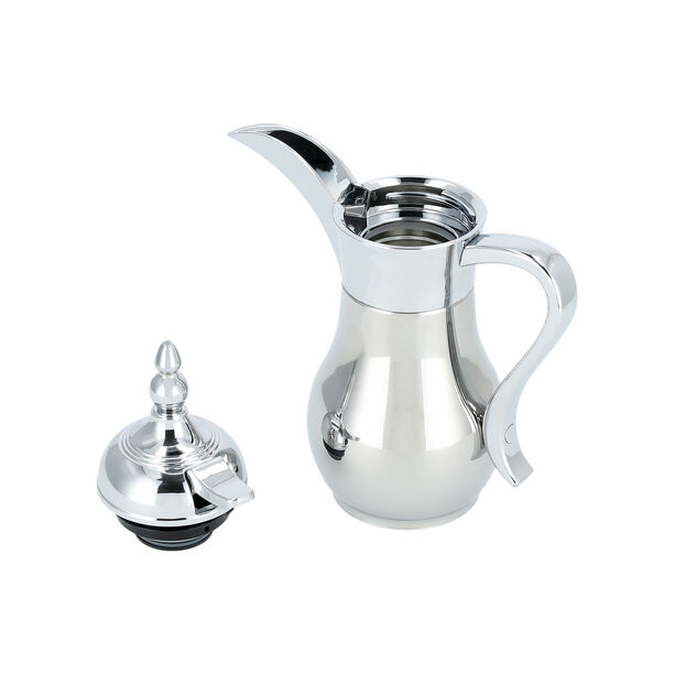 1Pc Steel Vacuum Flask Mini Traditional Silver image number 2