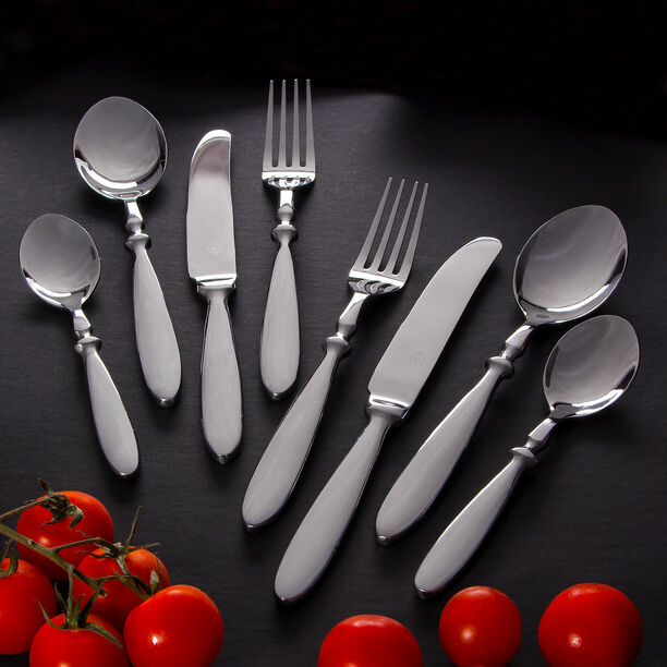 La Mesa silver stainless steel cutlery set 16 image number 0