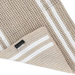 Cottage beige and white polyester bathmat 60*90 cm image number 3