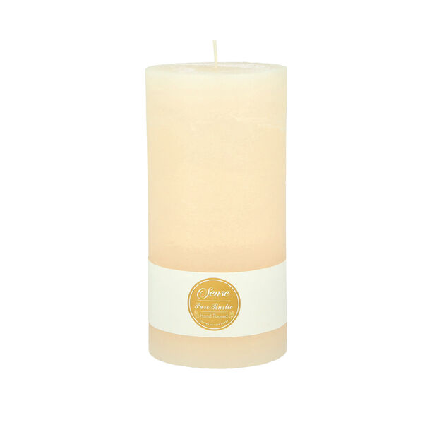  PILLAR CANDLE RUSTIC IVORY H:20*10CM image number 0