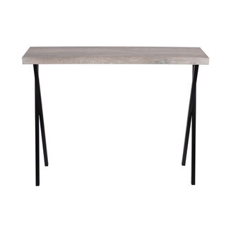 Brown wooden console table 100*25*80 cm