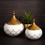 Ceramic Vase Majestic Gold Big image number 1