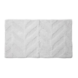 Cottage Cotton Bathmat Angle White