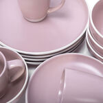 16 Piece Dinner Set Serve 4 In Compact Gift Box Pink La Mesa image number 3